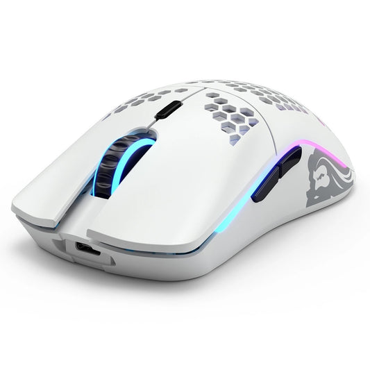 Glorious Model O Wireless RGB Gaming Mouse – Matte White