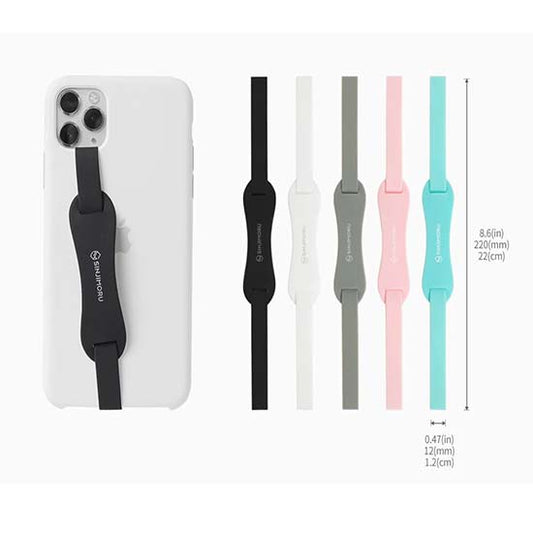 SINJI loop stand elasticated silicone phone strap