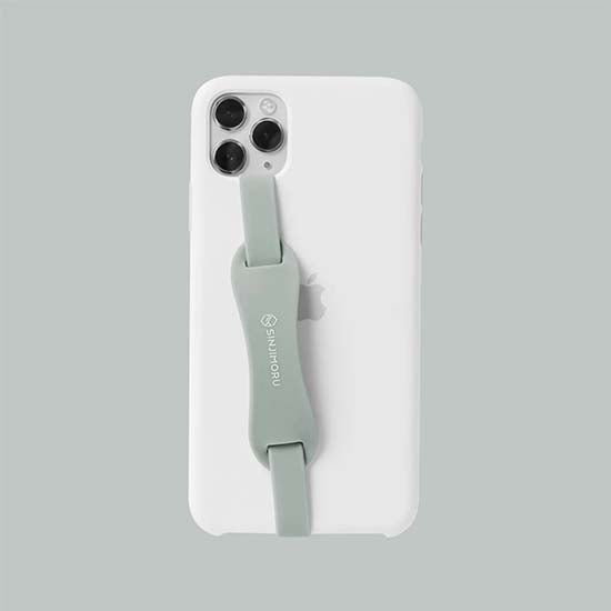 SINJI loop stand elasticated silicone phone strap